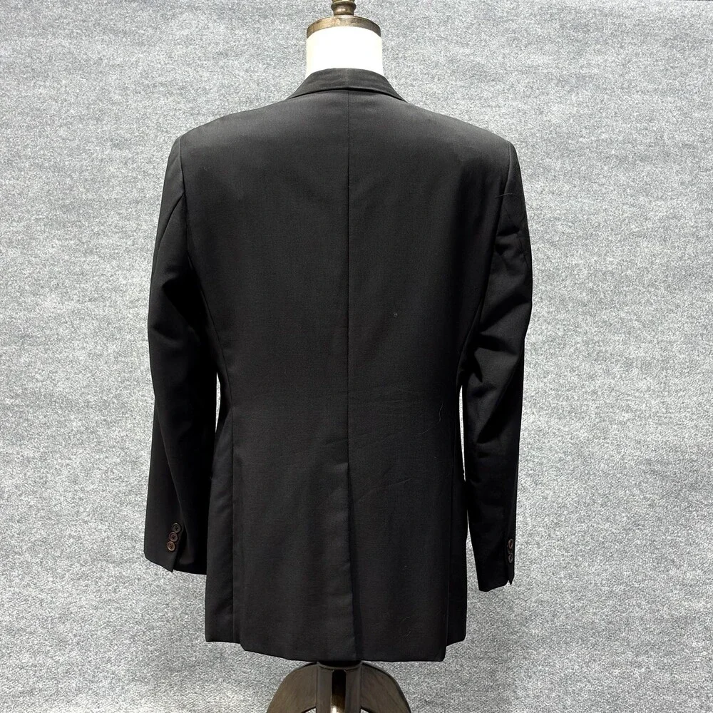 Fitwell Blazer Mens Medium Black Two Button Tailored Suit Jacket Hong Kong